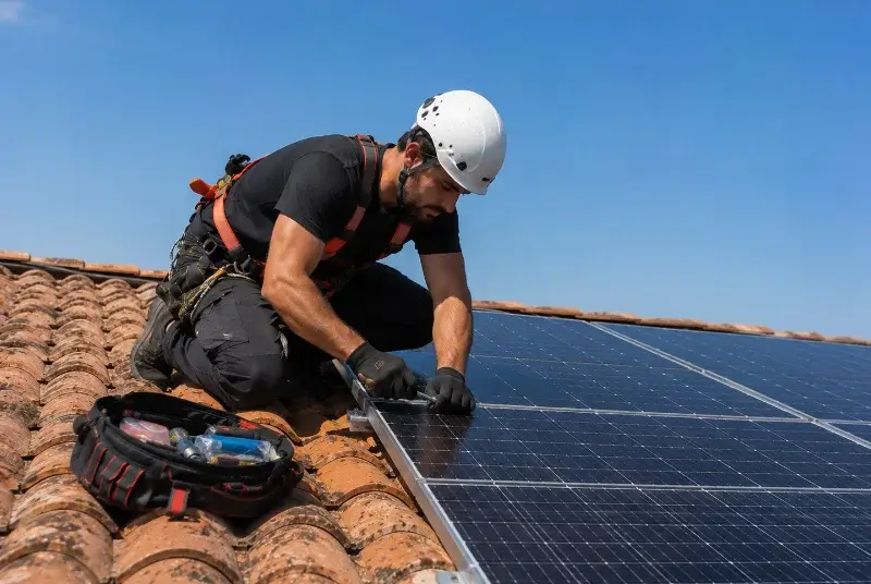 Maintenance et monitoring de panneaux solaires à Rasiguères
